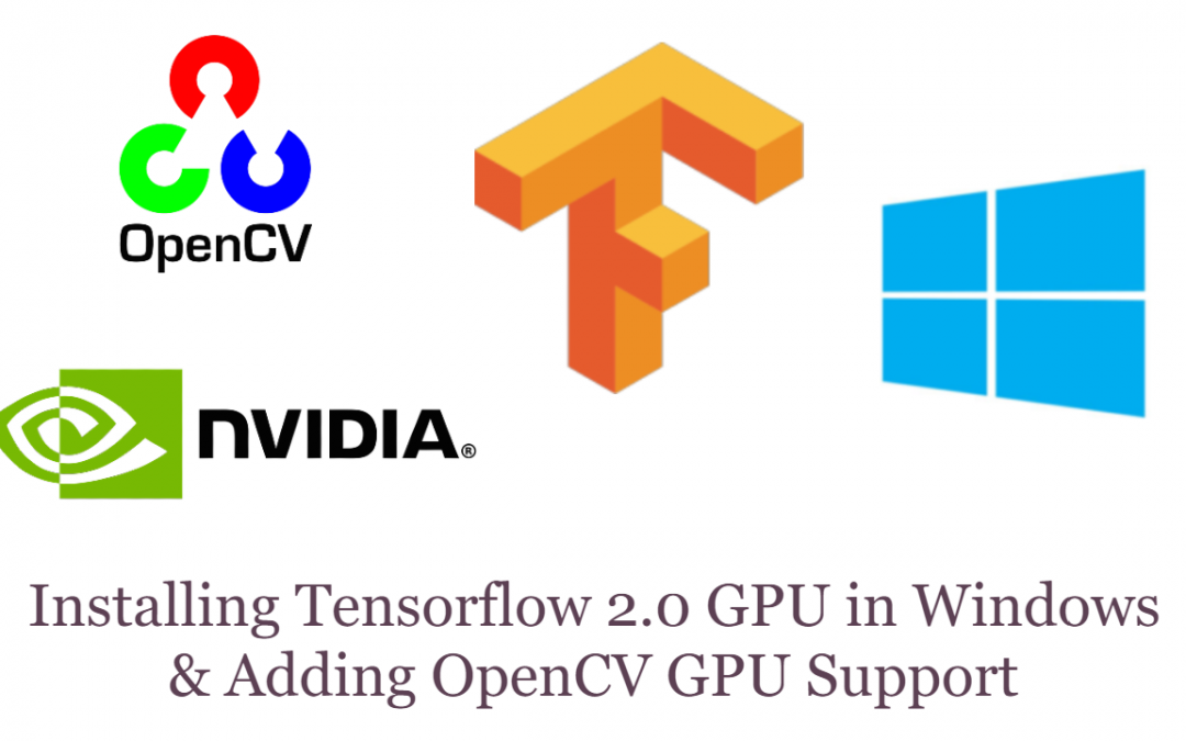 Installing Tensorflow 2.0 GPU in Windows & Setting Up Your Nvidia GPU for OpenCV DNN